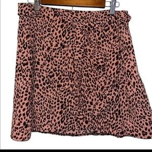 Leopard wrap skort Dolls Kill